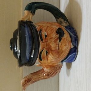 Vintage Toby Style Figural Teapot Colonial Head With Lid - Made In Japan